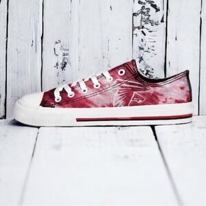 Atlanta Falcons NFL Football Women's Tie-Dye Canvas Shoes Size 6 NEW